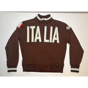 Men's Kappa Italia Full Zip Jacket | Brown | Large